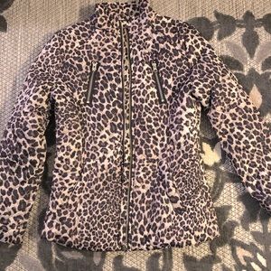 Girls size 10/12 cheetah print coat. Brand new with tags